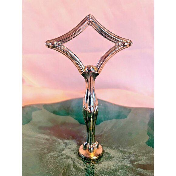 Vintage Blue Mountain Pottery Handled Dish Tray – 9" Green Drip Glaze – MCM - Picture 4 of 8